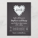 Search for rustic chalkboard wedding invitations Initials