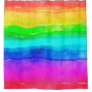 Search for rainbow stripes shower curtains Watercolor