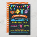 Search for halloween bash birthday invitations Monster