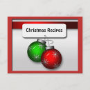 Search for christmas recipe postcards Green
