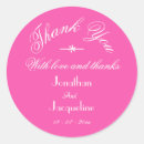 Search for fuchsia wedding stickers Classic