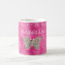 Search for glitter butterfly mugs Pink