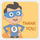 Search for superhero birthday thank you stickers Cute