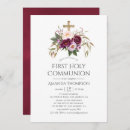 Search for peach first communion invitations Floral