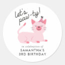 Search for pink cat paw stickers Kitten