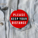 Search for keep your distance badges Social distancing