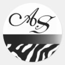 Search for monogram zebra stickers Initials