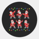Search for dancing lights stickers Santa