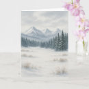 Search for snowy mountains christmas cards Watercolor