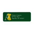Search for name monogram return address labels Letter