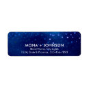 Search for blue dots return address labels Glitter