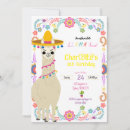 Search for llama fiesta birthday invitations Party