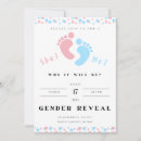 Search for simple gender reveal invitations Baby feet