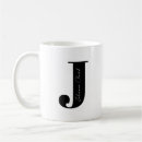 Search for j coffee mugs Black and white