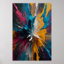 Search for vibrant abstract posters Explosion