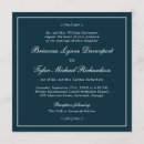 Search for simple navy blue wedding invitations Traditional