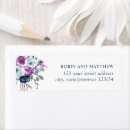 Search for blue and purple return address labels Elegant