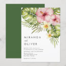 Search for watercolor hibiscus wedding invitations Island