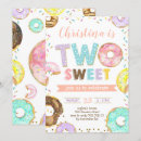 Search for two sweet doughnut birthday invitations Sprinkles