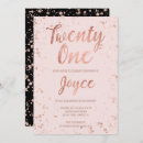 Search for faux rose gold confetti invitations Typography
