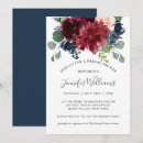 Search for burgundy bridal shower invitations Floral