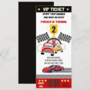 Search for 2 kids birthday invitations Racing car