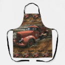 Search for truck aprons Red fire truck