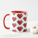Search for pixel heart mugs Gaming