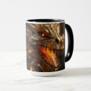 Search for gold dragon mugs Black