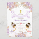 Search for purple first communion invitations 1st communion girl