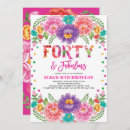 Search for fabulous forty invitations Watercolor flowers