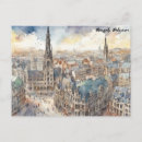 Search for brussels travel postcards Watercolor