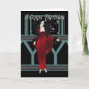 Search for art deco birthday cards Red