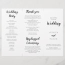Search for tri fold wedding programs Script