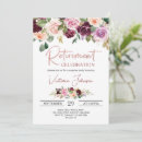 Search for rose gold surprise party invitations Retirement