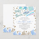Search for seashells 4x5 invitations Watercolor