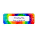 Search for tie dye return address labels Retro