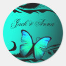Search for turquoise butterfly stickers Black