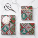 Search for christmas red and green wrapping paper Snowman
