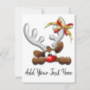 Search for funny character christmas cards Reindeer