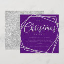 Search for purple silver christmas invitations Corporate