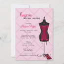 Search for pink black lingerie party invitations Corset