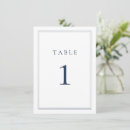 Search for blue table cards Minimalist