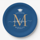 Search for blue and gold graduation plates College