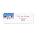 Search for funny return address labels snow