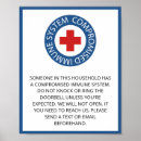 Search for quarantine posters Warning