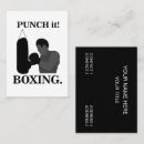 Search for punching business cards Boxer