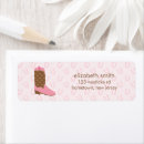 Search for western return address labels Cowgirl