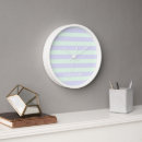 Search for mint green clocks Stripes