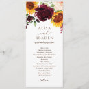 Search for fall wedding programs Watercolor